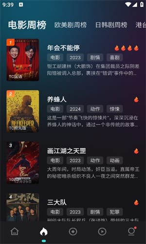 电影猎手电影周榜单实拍内容